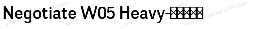 Negotiate W05 Heavy字体转换